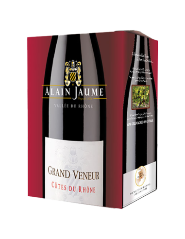 Vin Côtes du Rhône Rouge Grand Veneur BIB 3L