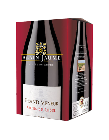 Wine Côtes du Rhône Red Grand Veneur BIB 5L